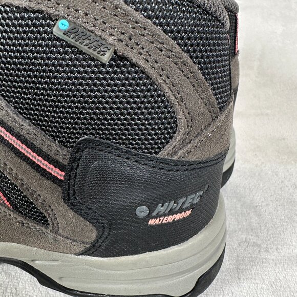 Hi-Tec Waterproof Boots Men Size 8 M Brown Dri-Tec Mid Hiking Casual NWT - Picture 4 of 8